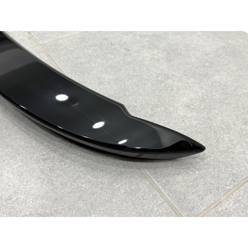 Спойлер козирок на кришку багажника Toyota Yaris 2011-2015 ABS пластик, колір чорний глянець