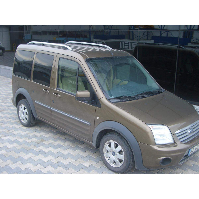 Рейлінги на дах модель CROWN Ford Transit Connect / Tourneo 2004-2015 КОРОТКА БАЗА, колір сірий мат