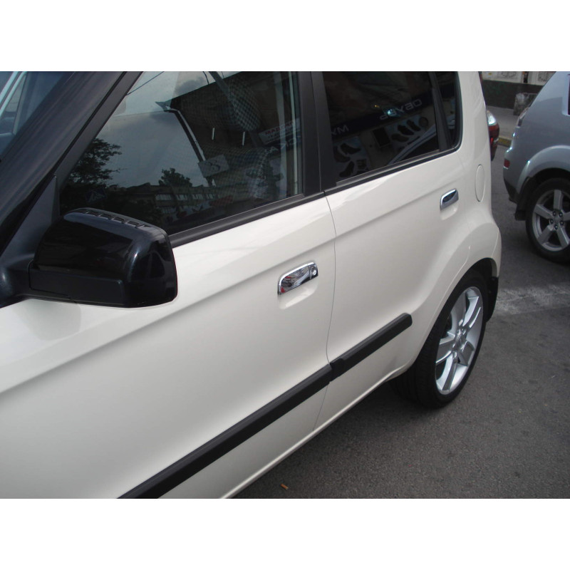 Накладки на ручки Kia Soul 2007-2011 плоскі ручки (нержавіюча сталь)