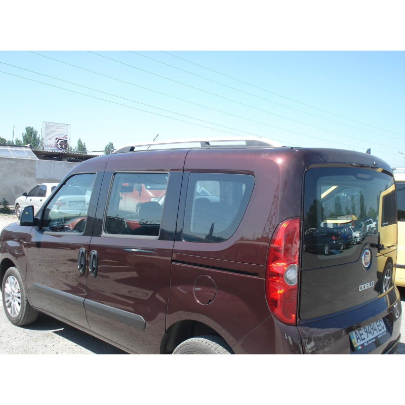 Рейлінги на дах модель CROWN Fiat Doblo II 2010- / Opel Combo 2011- КОРОТКА БАЗА, колір сірий мат