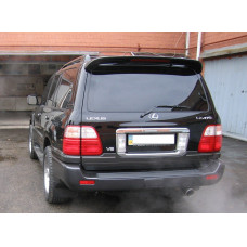 Спойлер козирок Toyota Land Cruiser 100 / Lexus LX 470 1998-2007 ABS пластик колір чорний