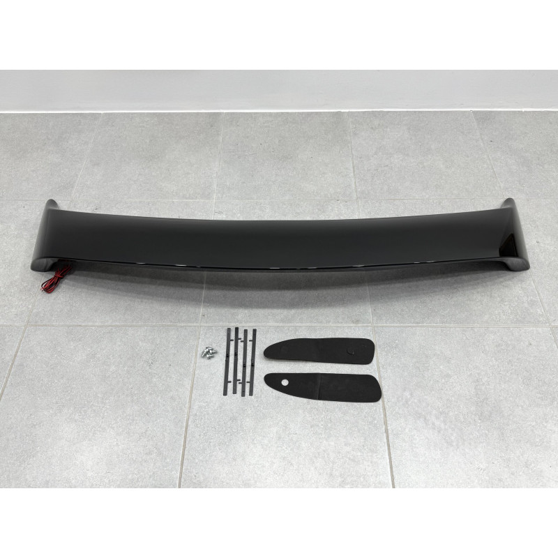 Спойлер на багажник Mitsubishi Lancer 9 2004-2009 зі стопом ABS пластик, колір чорний глянець