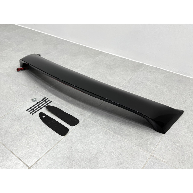 Спойлер на багажник Mitsubishi Lancer 9 2004-2009 зі стопом ABS пластик, колір чорний глянець