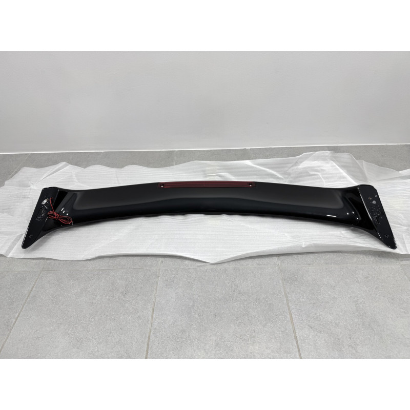 Спойлер на багажник Mitsubishi Lancer 9 2004-2009 зі стопом ABS пластик, колір чорний глянець
