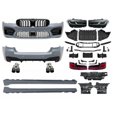 Комплект обвісу рестайлінг в стиле M5 Shadow Line LCI 2020+ для BMW 5 series G30 2016-2020 з фарами Shadow Line
