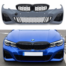Бампер передній з решіткою M340i Shadowline BMW 3 series G20 2018-2022
