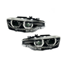 Фари FULL LED LCI BMW 3 series F30 F31 2015-2018 2шт. комплектні з блоками, ЛЕД У ЛЕД