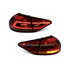 Задні LED ліхтарі Volkswagen Passat B8 USA 2015-2019 (ЖОВТИЙ ПОВОРОТНИК)
