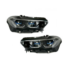 Фари Shadow line Laser для BMW X5 G05 X6 G06 до рестайлінгу 2018-2022, комплектні з блоками
