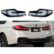 Задні димчасті LED ліхтарі LCI 2020+ для BMW G30 2017-2020