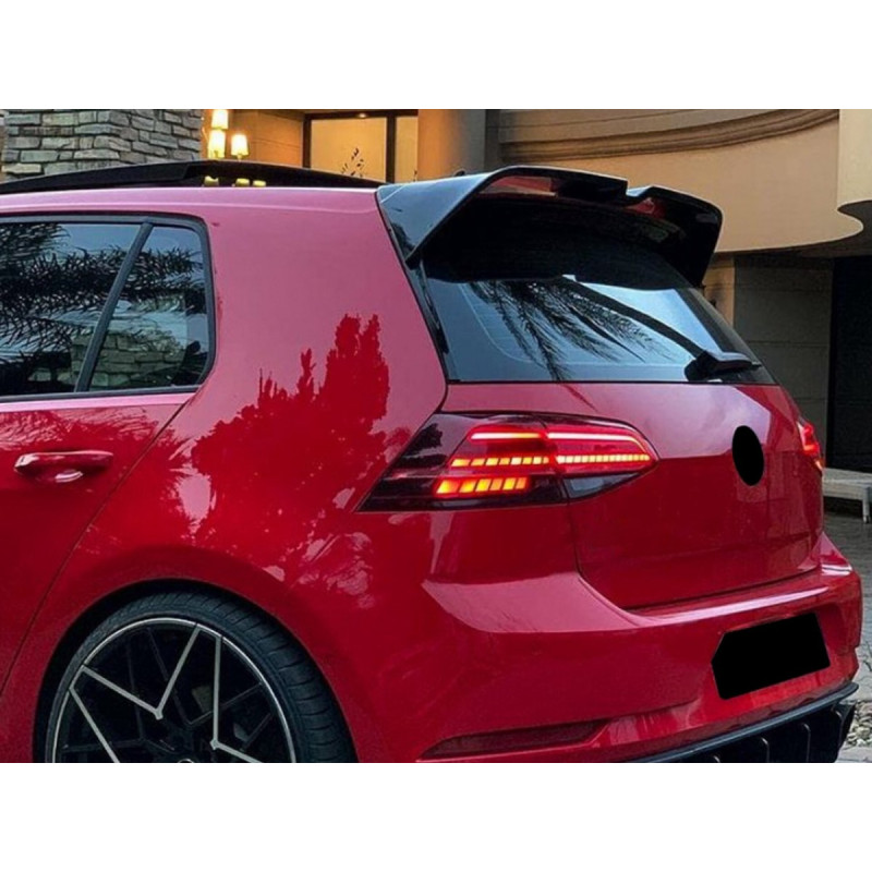 Спойлер козирок стиль Oettinger Volkswagen Golf 7 7.5 2013-2020 ABS пластик, колір чорний глянець