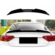 Спойлер лип стиль PSM для Audi A5 8T 4D 2007-2016 ABS пластик, колір чорний глянець