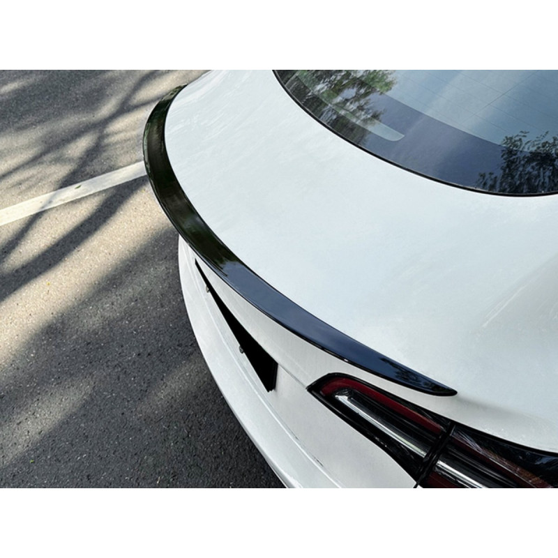 Спойлер ліп для Tesla Model 3 2017-2024 ABS пластик, колір чорний глянець