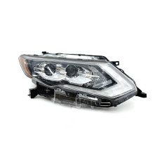 Права фара Full LED 2 лінзи ХРОМ для Nissan Rogue 32 2017-2020