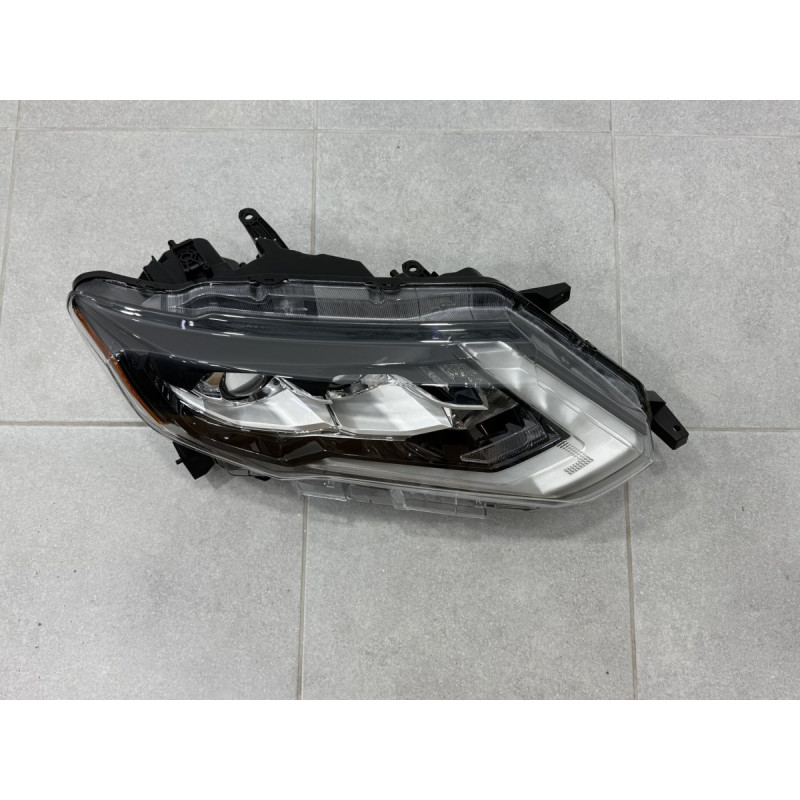 Права фара Full LED 2 лінзи ХРОМ для Nissan Rogue 32 2017-2020