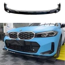 Накладка переднього бампера M-Performance BMW 3 series G20 G21 LCI 2022+ ABS пластик, колір чорний глянець