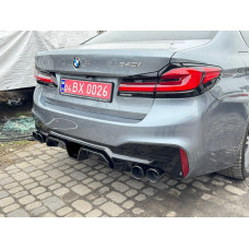 Дифузор накладка заднього бампера Competition style BMW 5 series G30 2017-2023