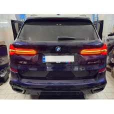 Ліхтарі стопи LCI 2023+ рестайлінг для BMW X5 G05 2018-2022 4шт З НАДПИСОМ BMW
