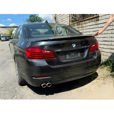 Спойлер ліп на багажник BMW series 5 F10 2010-2016 ABS пластик, чорний глянець