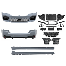 Комплект обвісу стиль M5 F90 LCI для BMW 5 series G30 2020-2023 (передній / задній бампер, пороги)