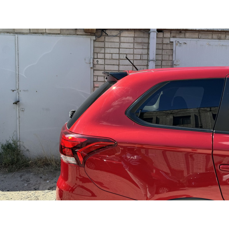 Спойлер козирок Mitsubishi Outlander 2012-2021 ABS пластик, колір чорний глянець
