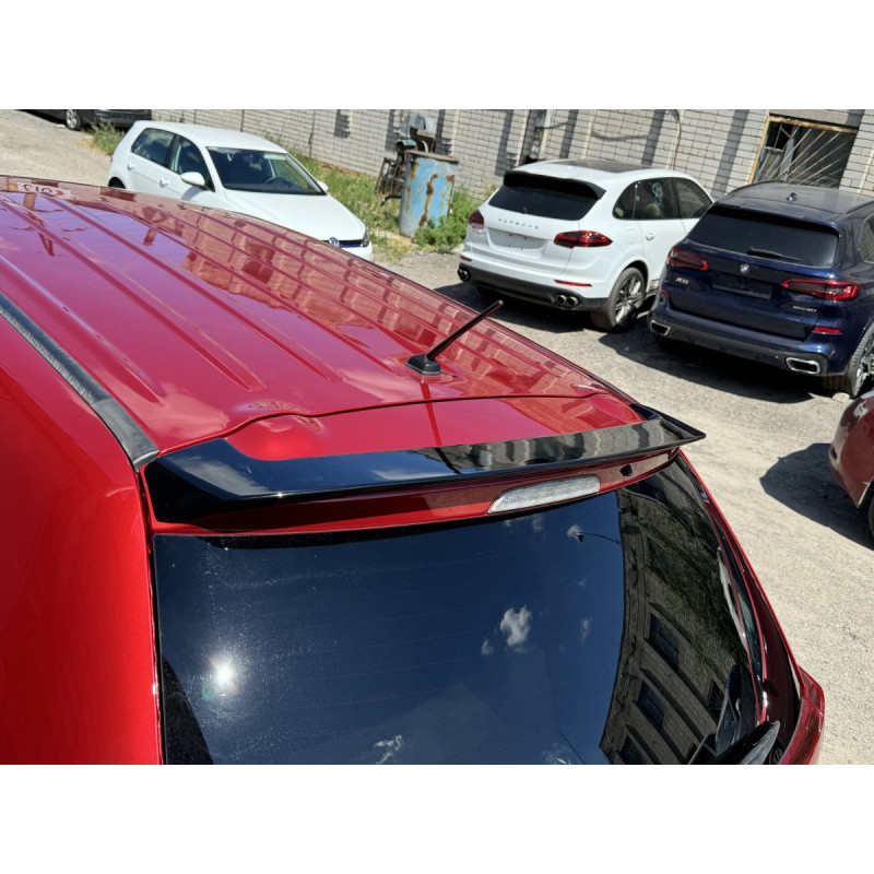 Спойлер козирок Mitsubishi Outlander 2012-2021 ABS пластик, колір чорний глянець