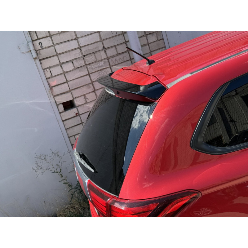 Спойлер козирок Mitsubishi Outlander 2012-2021 ABS пластик, колір чорний глянець