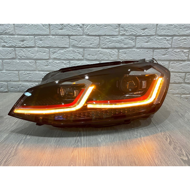 FULL LED фари в стилі GTI Volkswagen Golf 7.5 рестайлінг 2017-2021