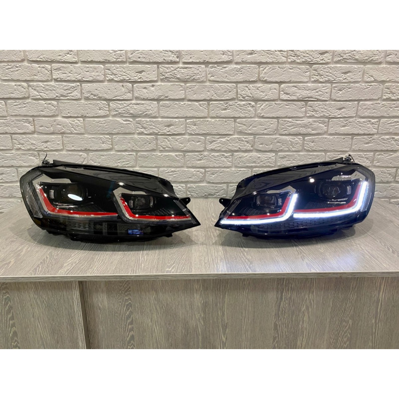 FULL LED фари в стилі GTI Volkswagen Golf 7.5 рестайлінг 2017-2021