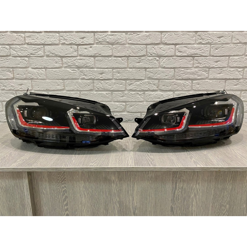 FULL LED фари в стилі GTI Volkswagen Golf 7.5 рестайлінг 2017-2021