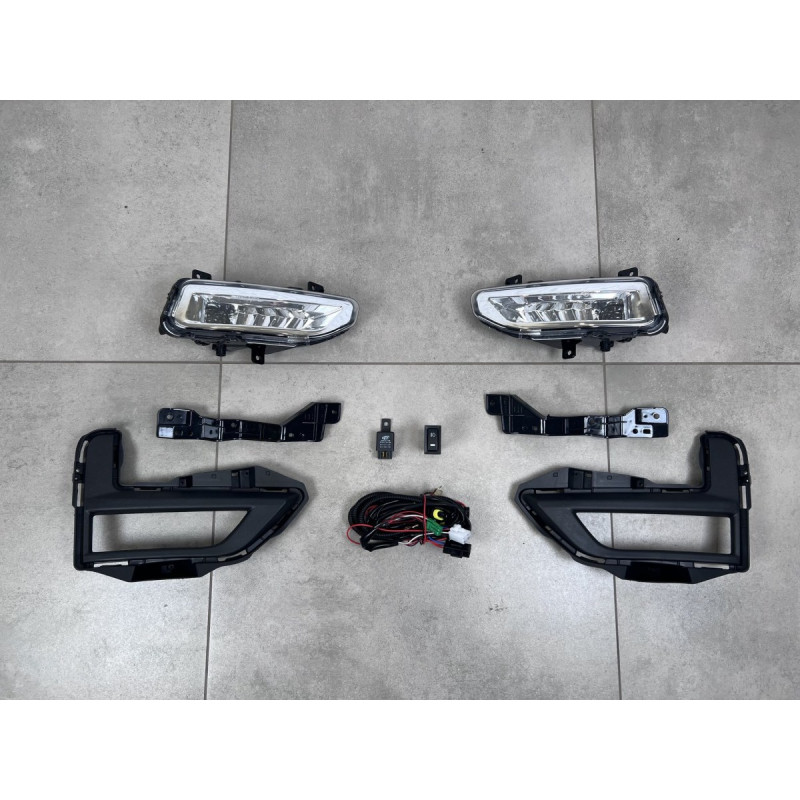 LED протитуманні фари Nissan X-Trail T32/Rogue 2017-2020 (повний комплект для встановлення)