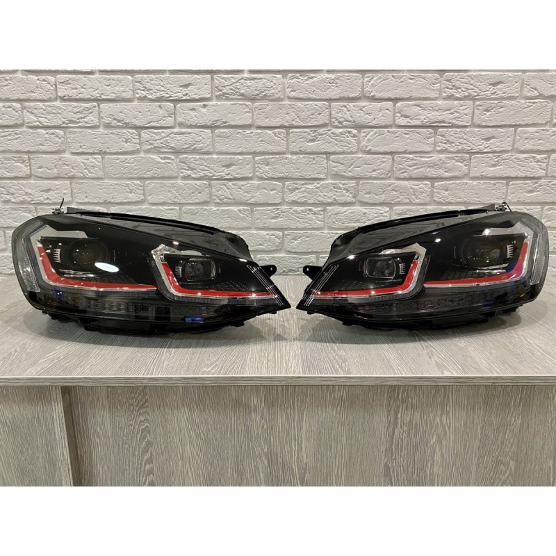 FULL LED фари Volkswagen Golf 7 2012-2016 у стилі GTI рестайлінг 7.5