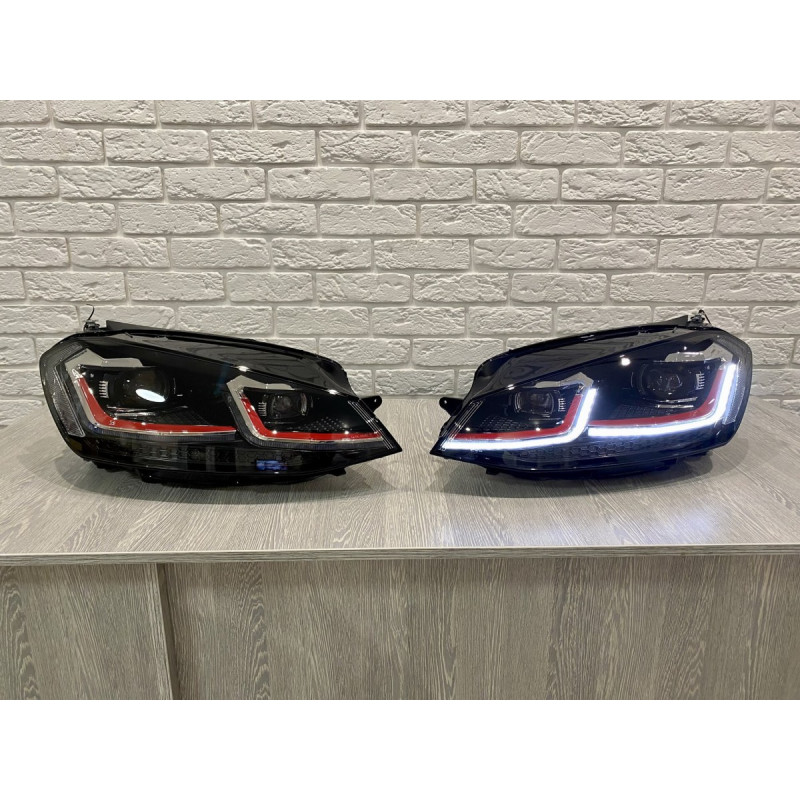 FULL LED фари Volkswagen Golf 7 2012-2016 у стилі GTI рестайлінг 7.5