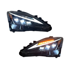 Фари Full LED 3 лінзи у стилі 2021+ для Lexus IS 2005-2012