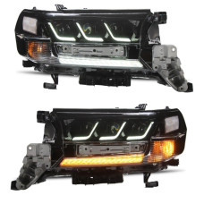 Фари FULL LED 3 лінзи Toyota Land Cruiser 200 2015-2022 (ліва+права)