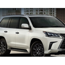 Рейлінги на дах Lexus LX570 450d / Toyota LC 200 у стилі LX 2016 BLACK