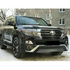Бампер у зборі Toyota Land Cruiser 200 2007-2015 у стилі рестайлінг 2016+ колір чорний 202