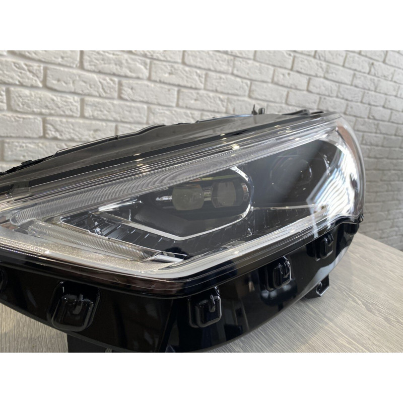 Передні LED фари Ford Fusion USA 2017-2021 (жовтий габарит)