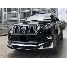 Спідниця переднього бампера Toyota Land Cruiser 150 2018 - з DRL