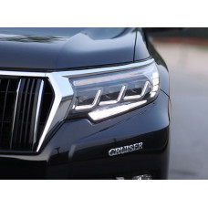 Led фари 3 лінзи Toyota Land Cruiser Prado 150 рестайлінг 2018+