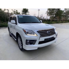 Передня спідниця F-Sport для LX570 2012-2015 колір білий