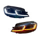 FULL LED фари Volkswagen Golf 7 2012-2016 у стилі рестайлінг 7.5
