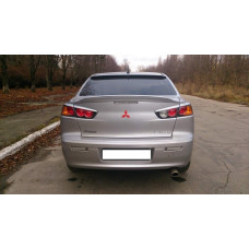 Ліп спойлер Duck Tail Mitsubishi Lancer X 2007-2015 ABS пластик під фарбування