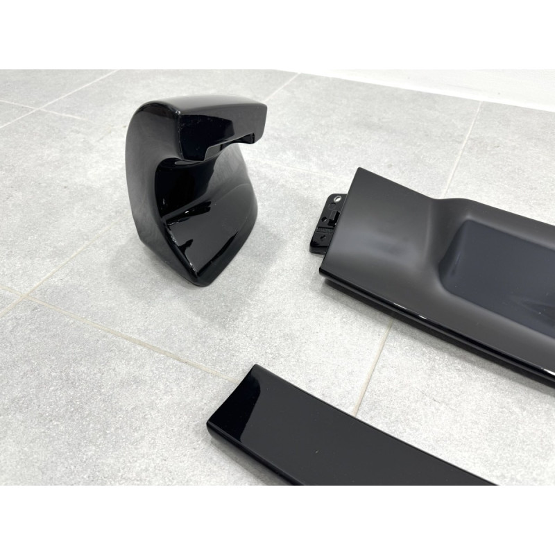 Спойлер високий Mugen RR Honda Civic 4D 2007-2011 ABS пластик, колір чорний глянець