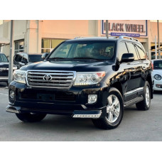 Обвіс переднього бампера Urban Sport з діодами Land Cruiser 200 рестайлінг 2012+, колір чорний 202