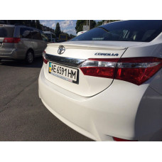 Спойлер ліп багажника Toyota Corolla 2013-2018 ABS пластик під фарбування