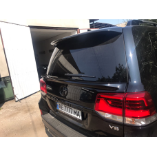 Спойлер під скло WALD Toyota Land Cruiser 200 2016-2020 ABS пластик колір чорний