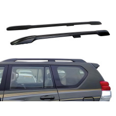 Рейлінги на дах Toyota Land Cruiser Prado 150 2009-2023 якість оригіналу (алюміній 2шт.) КОЛІР ЧОРНИЙ