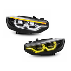 FULL LED фари LCI для BMW 4 series F32 F33 F36 F80 2016-2020 2шт. ДВА РЕЖИМИ ДХВ, LED В LED