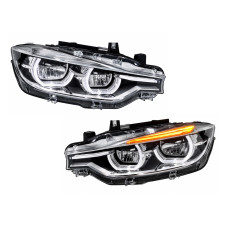 Фари FULL LED для BMW 3 series F30 F31 2012-2018 2шт, ГАЛОГЕН В ЛЕД